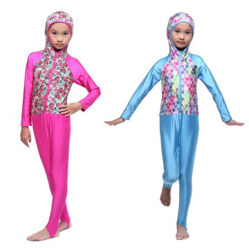 S-XL Muslim Islamic Hijab Modest Swimsuit islamic swimsuits islamic kids swimwear muslim